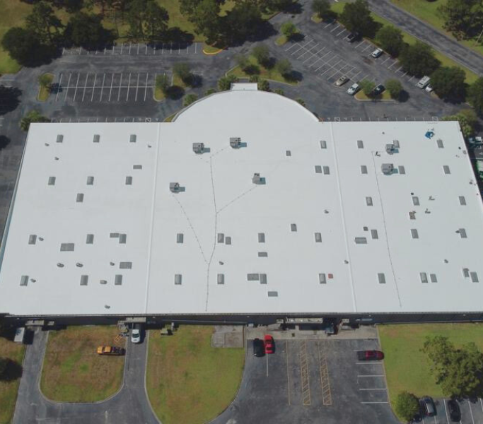 Commercial roofing project